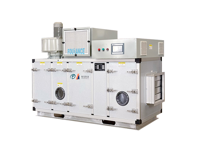 رطوبت‌گیر روتور جاذب صنعتی با کنترل PLC کاملاً اتوماتیک 3000CMH با HMI